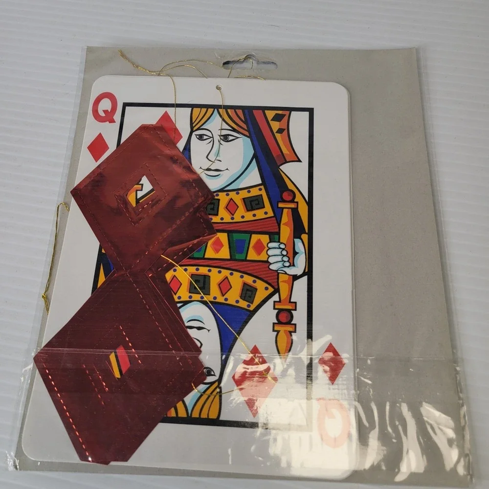 Amscan Casino Night Decor Set Jumbo Playing Cards Banner Cutouts Vintage New